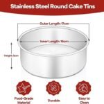 Round Cake Pan Stainless Steel - Image 3