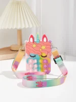 Unicorn Shaped Bubble Pop Fidget Toy Bag - Image 4
