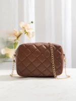 Mini Quilted Chain Square Bag
