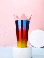 Cute Cup with Straw - Image 2