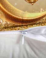 Ramadan Crescent and Lantern Print Pillowcase - Image 2