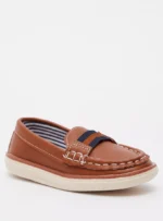 Slip-On Moccasins with Stitch Detail - Image 2