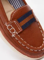 Slip-On Moccasins with Stitch Detail - Image 4
